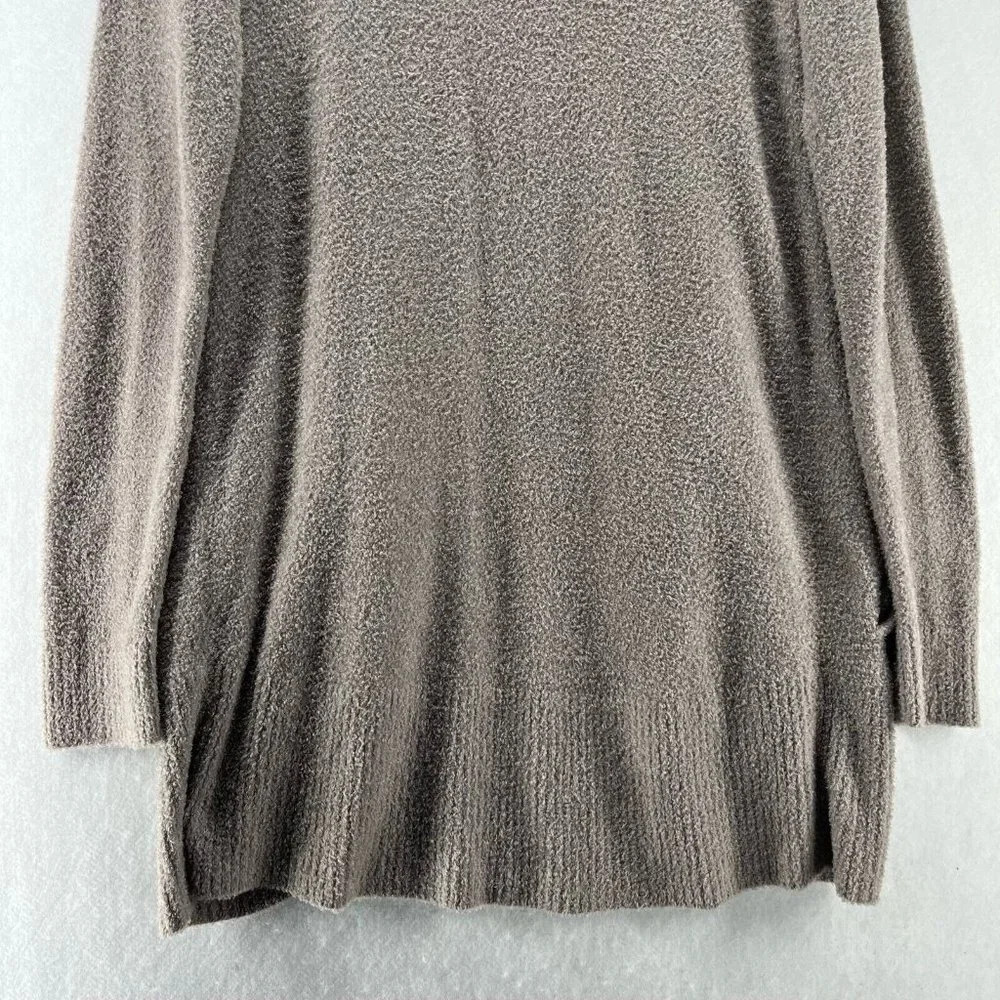 Barefoot Dreams Cardigan Womens M Cozychic Lite Open Front Long Sleeve Beige - Picture 5 of 10